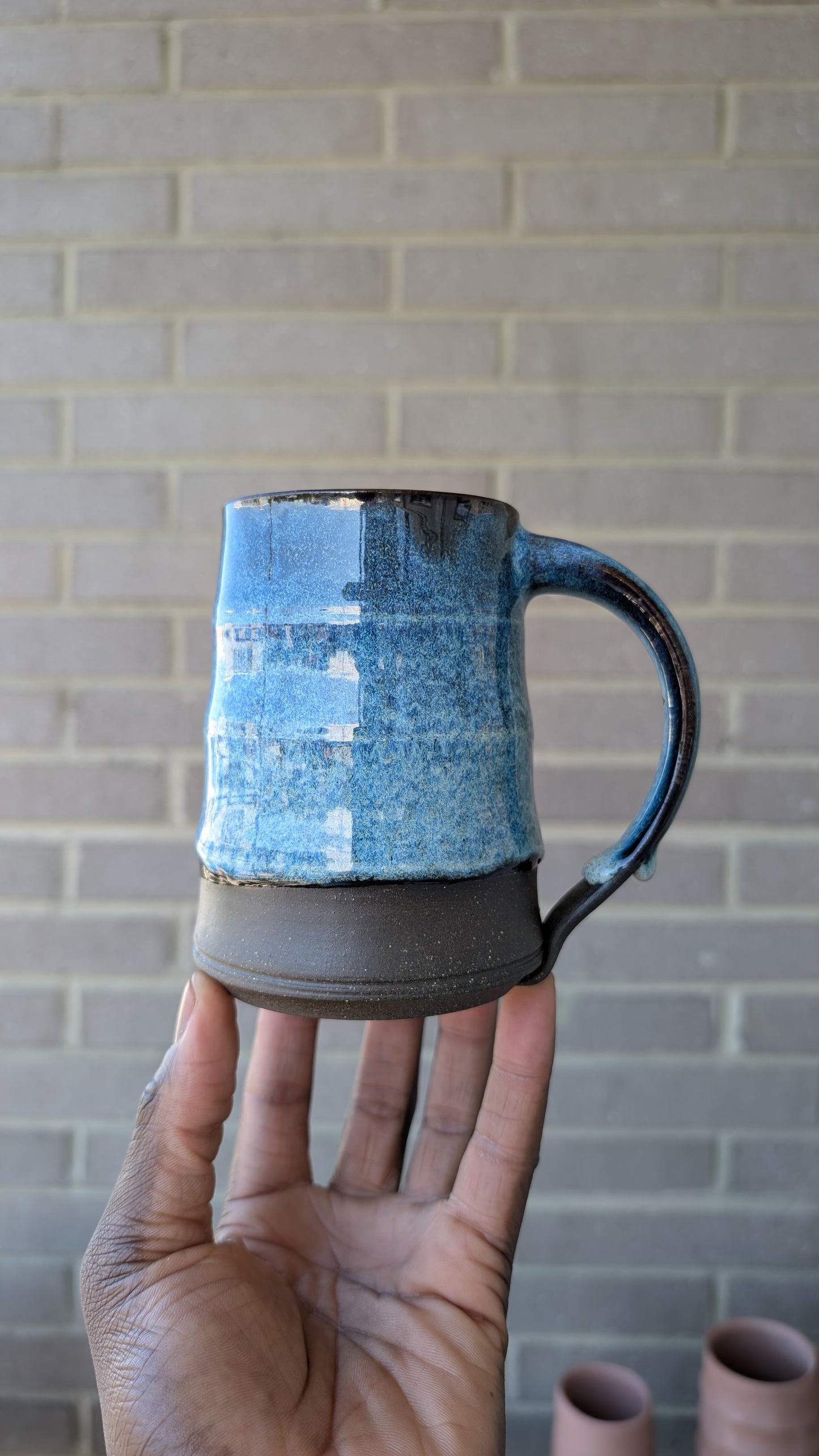 Large Blue Cascade Mug